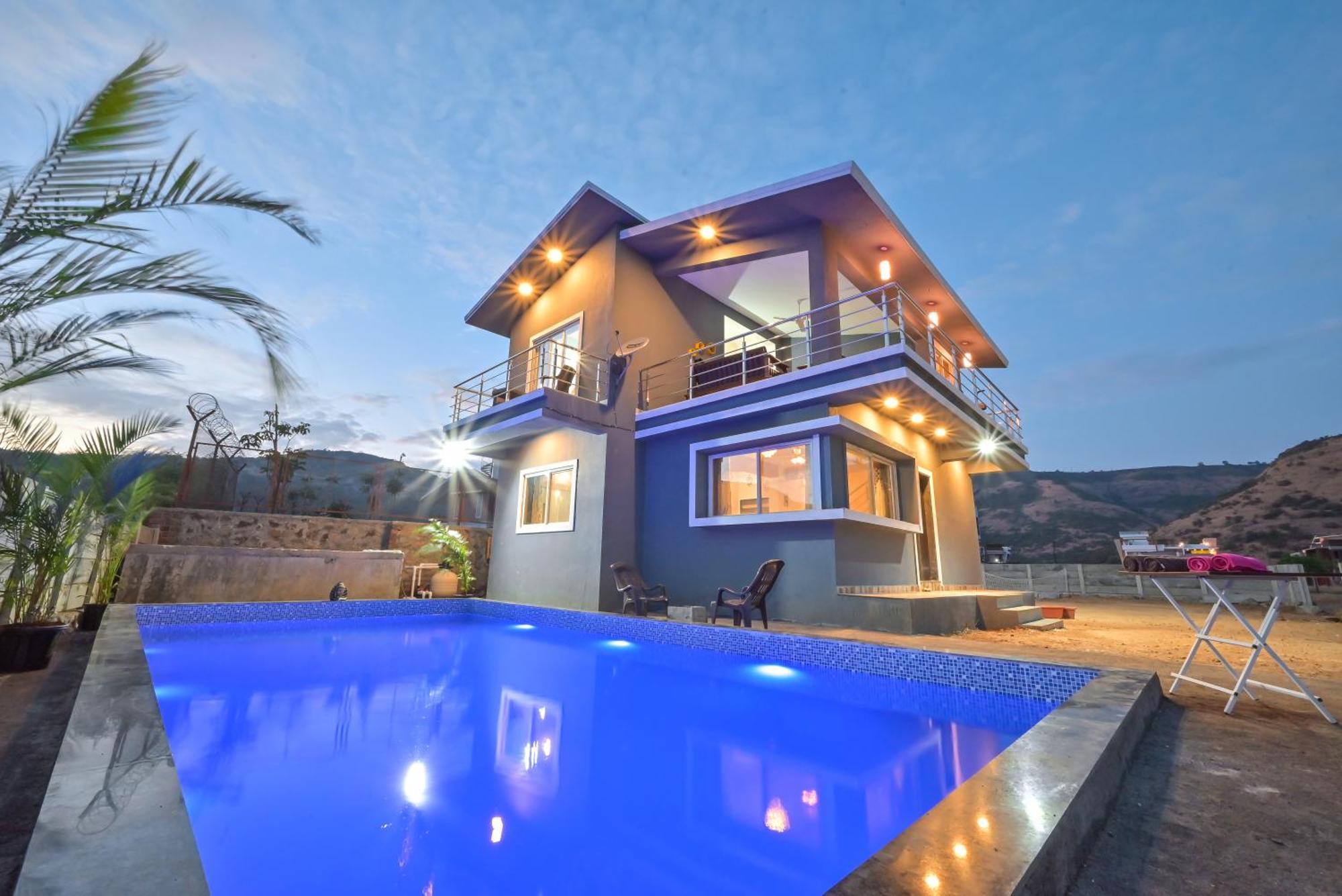 Empyrean Stay II Mirage Villa II Ac II 4Bhk II Largest Pool In Lonavala Li Dış mekan fotoğraf
