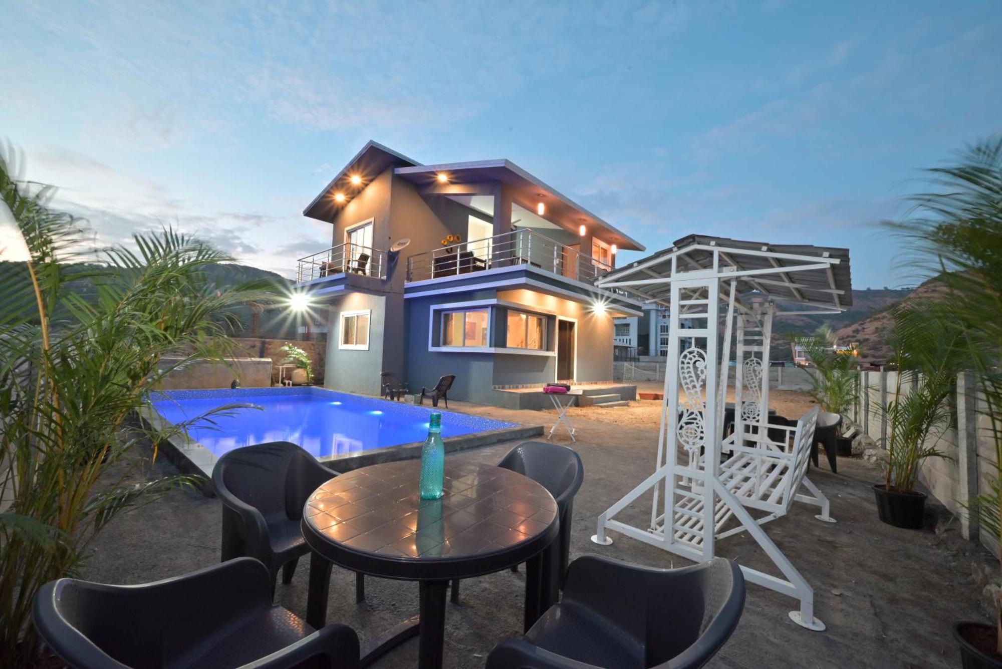 Empyrean Stay II Mirage Villa II Ac II 4Bhk II Largest Pool In Lonavala Li Dış mekan fotoğraf